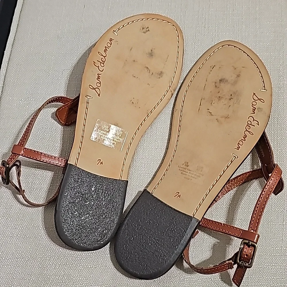 Sam Edelman Gigi 5 Leather Sandals - Picture 9 of 11